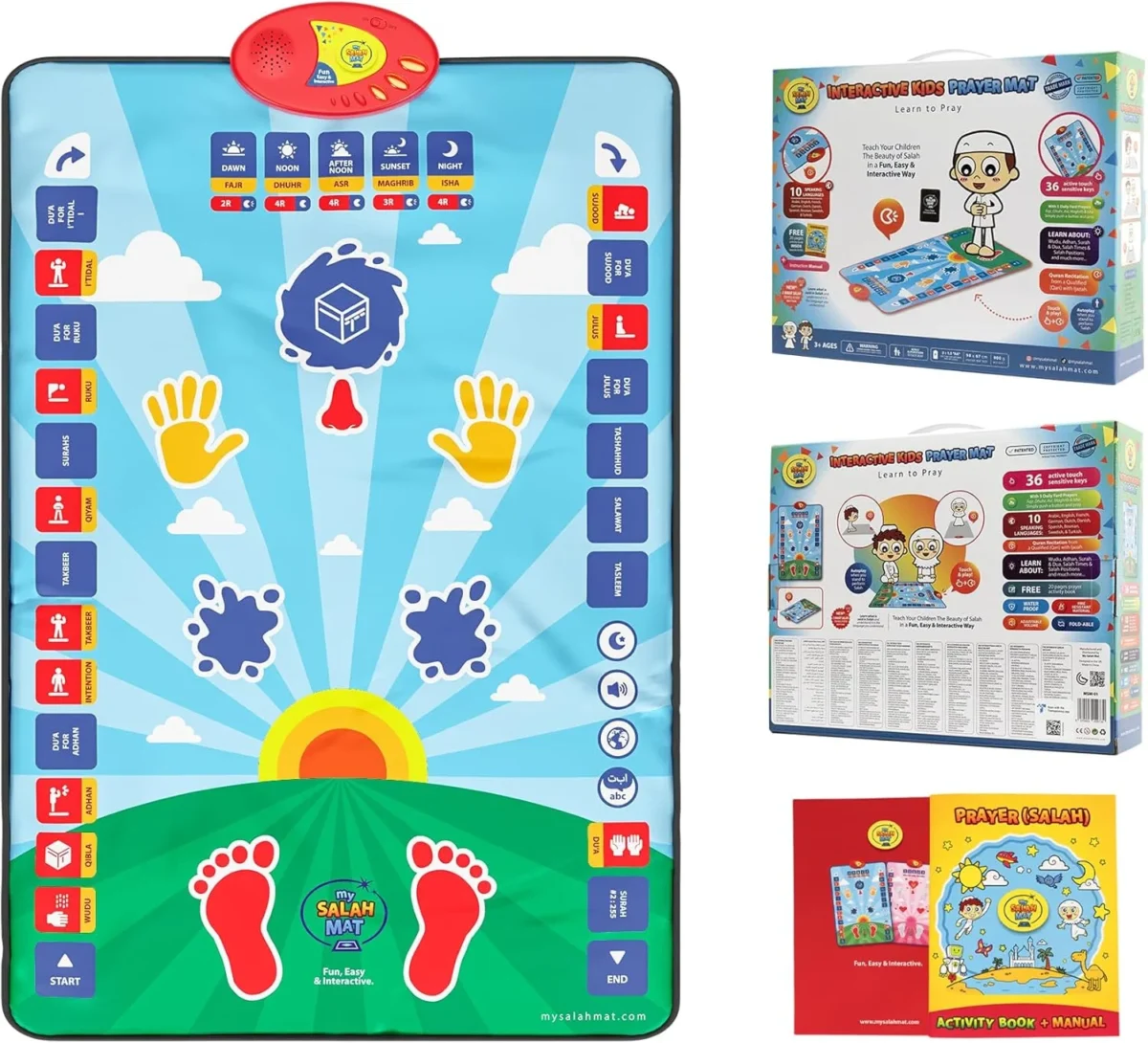 My Salah Mat for Kids Smart interactive Prayer Mat for learning Salah Surah 4